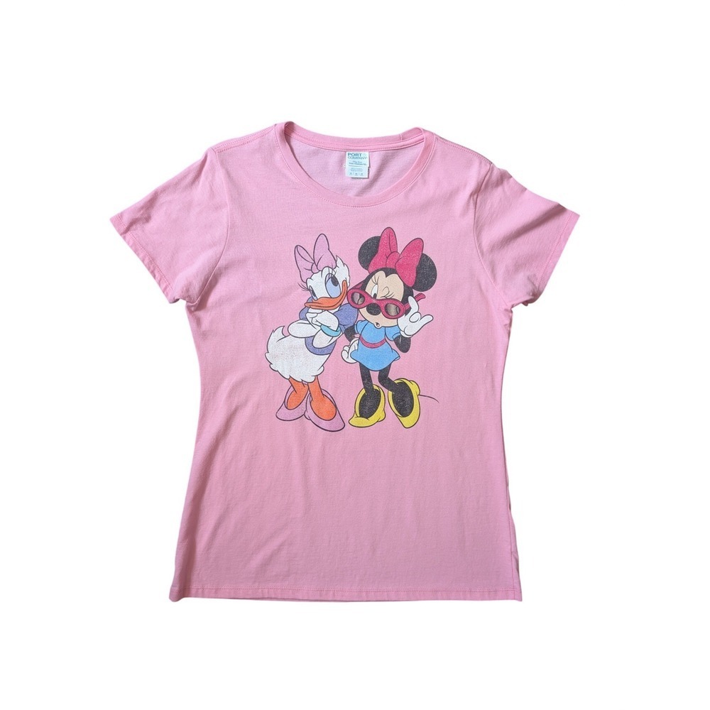 Port & Company 90s Nostalgia Pink Disney Minnie Mouse & Daisy Duck Tee-Shirt